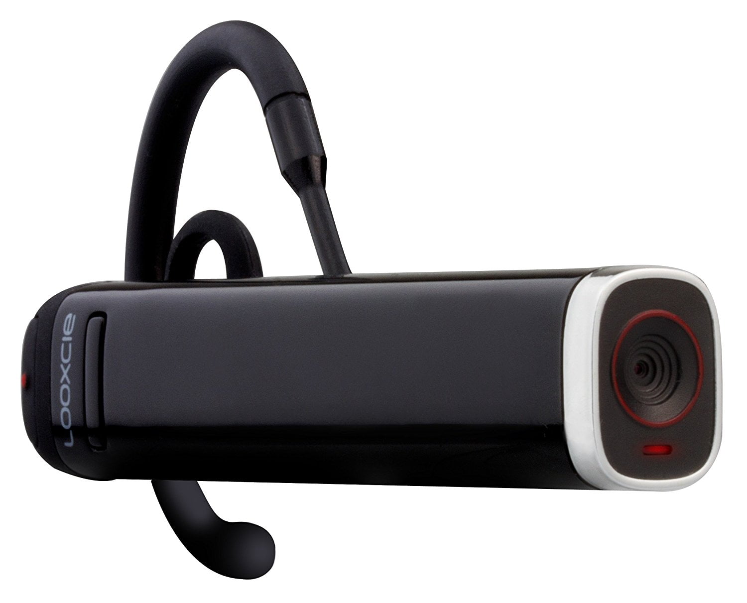 Looxcie LX2 wearable video camera with its over-ear hook and forward-facing lens