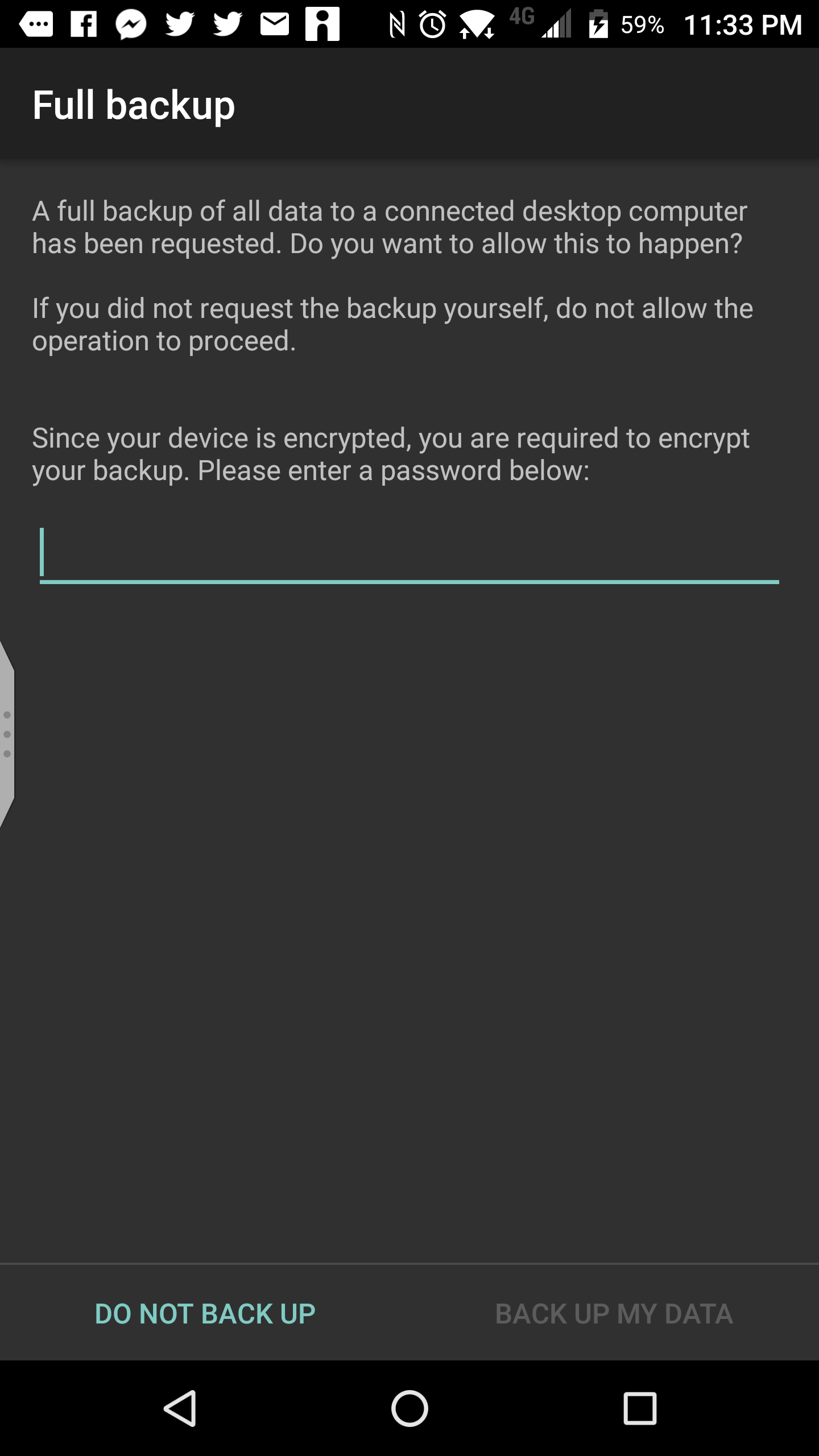 Terminal showing the WhatsApp database decryption in progress