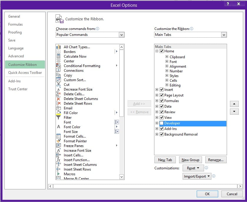 Group Box and option button excel form controls