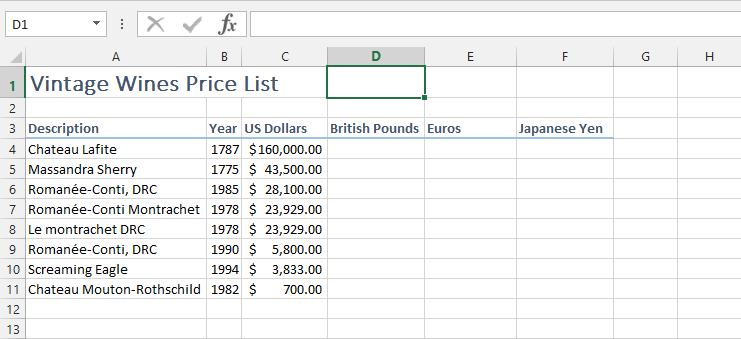 Name a cell with an excel Range name