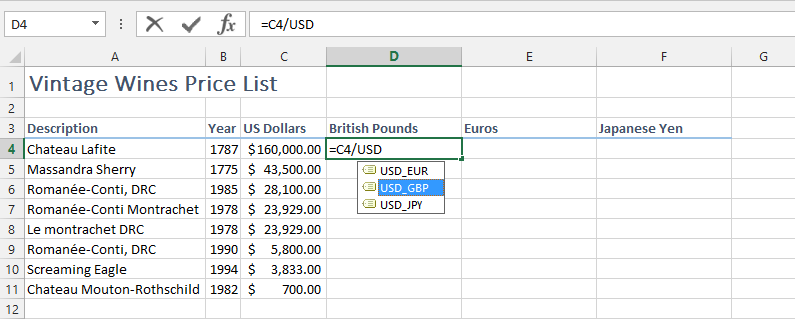 Name a cell with an excel Range name