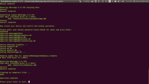 How to decrypt Whatsapp Database on Non-Rooted Devices