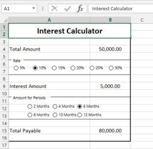 ComboBox from Excel Form Control