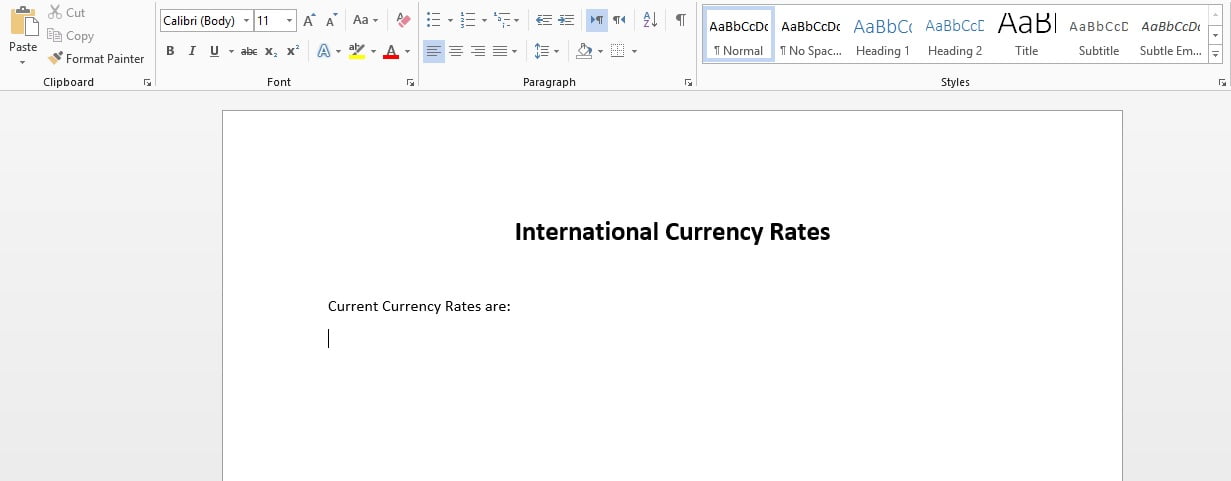 Link Excel Sheet to word Document
