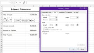 Group Box and option button excel form controls