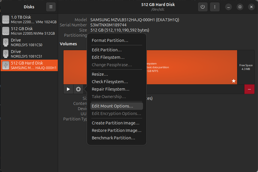 Fix FS Type Bad Superblock Ubuntu 24.04